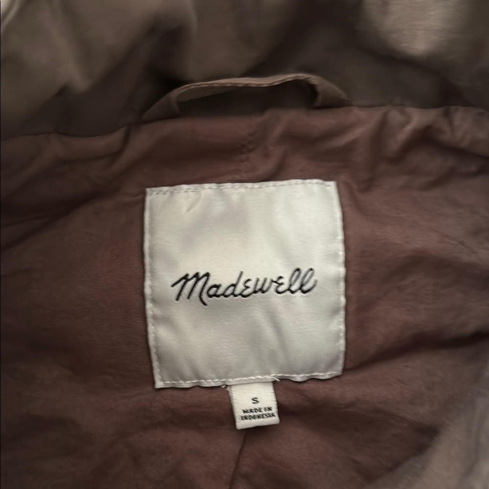 Madewell Bremen Brown Quilted Bomber Jacket - Picture 2 of 4